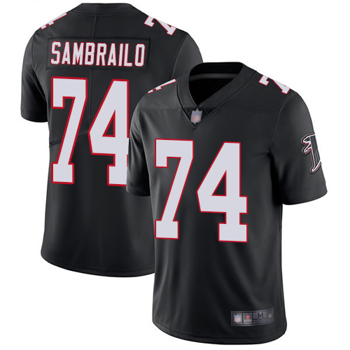 Atlanta Falcons Limited Black Men Ty Sambrailo Alternate Jersey NFL Football #74 Vapor Untouchable->women nfl jersey->Women Jersey